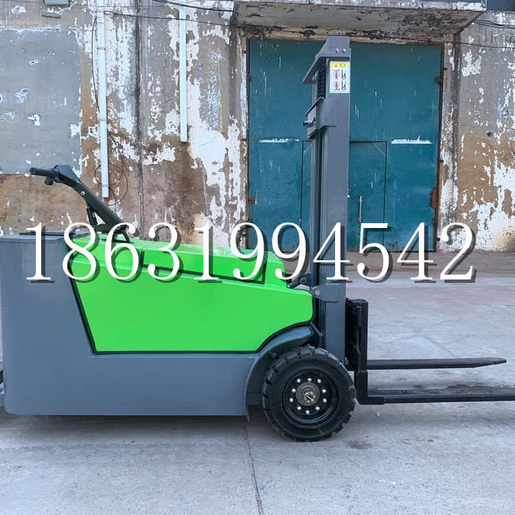 二连浩特市小型电动叉车1吨2吨步行站驾式电瓶堆高充电装卸车液压升降车铲车